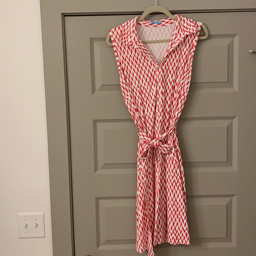 J McLauglin shift dress with collar and pockets